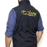 El Viejon Brand Vest - BLACK - Front EVC LH / EVB Back (Gold logo)