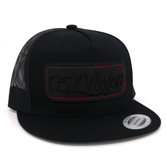 EVPatch Black (Black Patch) flat visor hat / gorra de visera plana