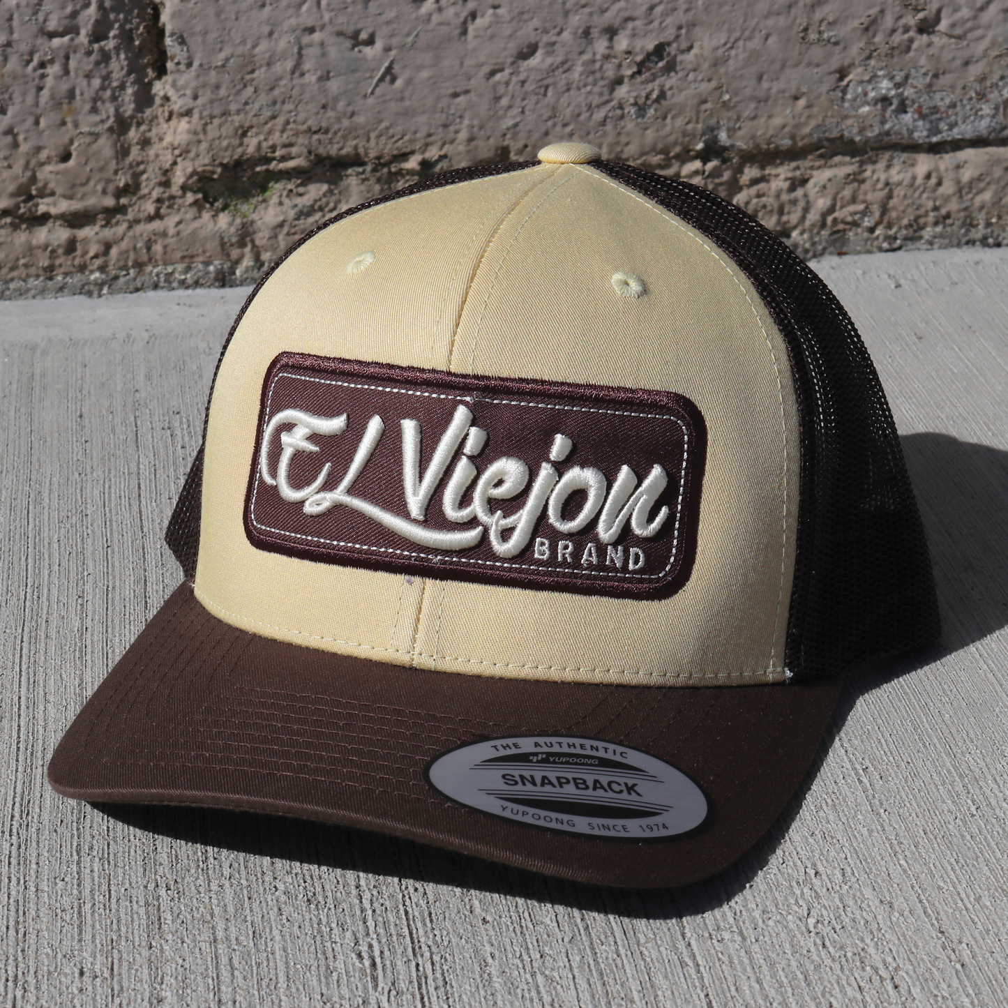 EVPatch Brown/Tan/Brown classic visor hat / gorra de visera clasica