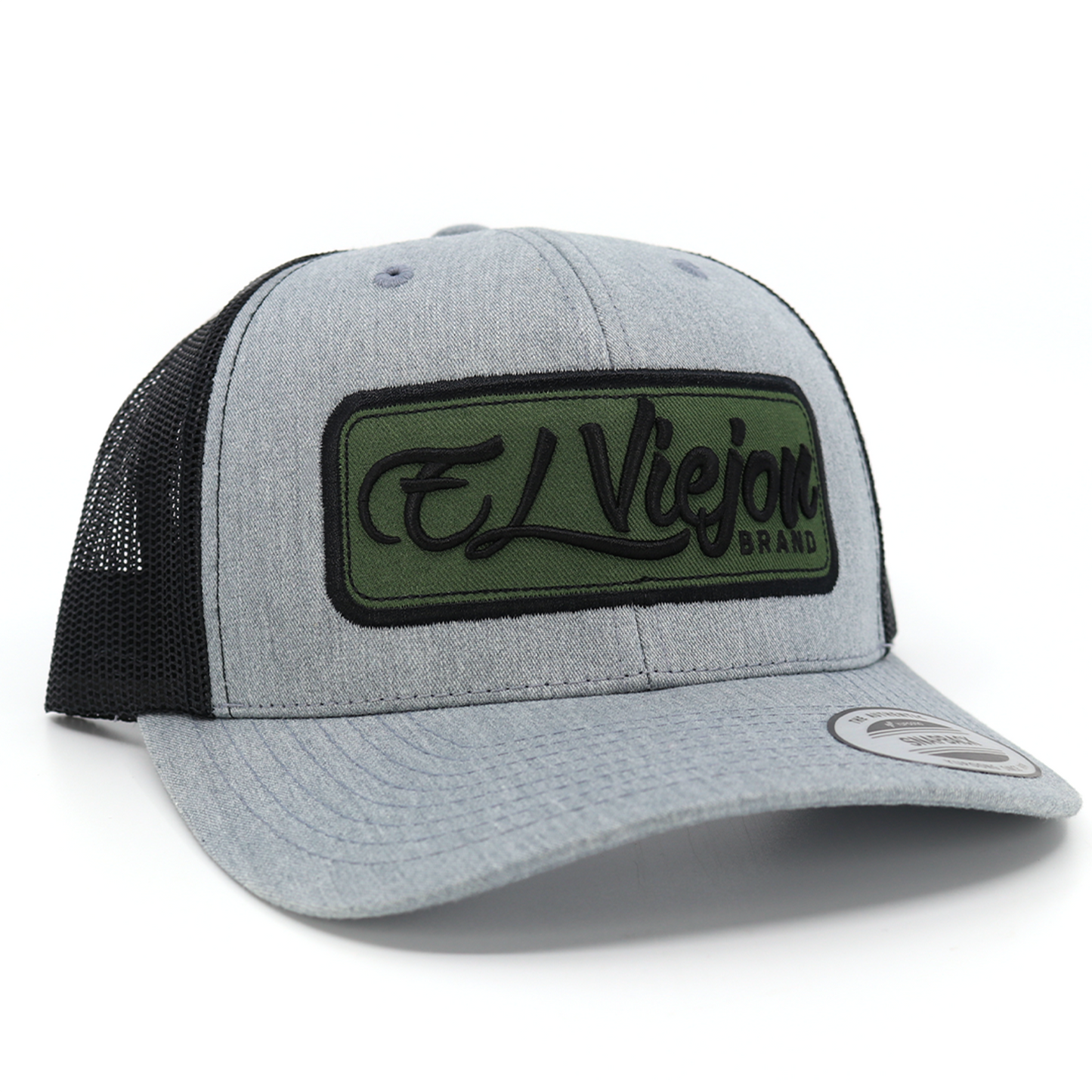 EVPatch Heather/Black classic visor hat / gorra de visera clasica