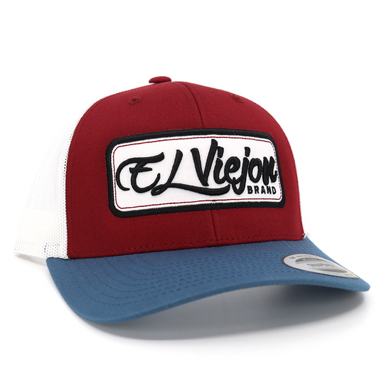 EVPatch Indigo/Maroon/White classic visor hat / gorra de visera clasica