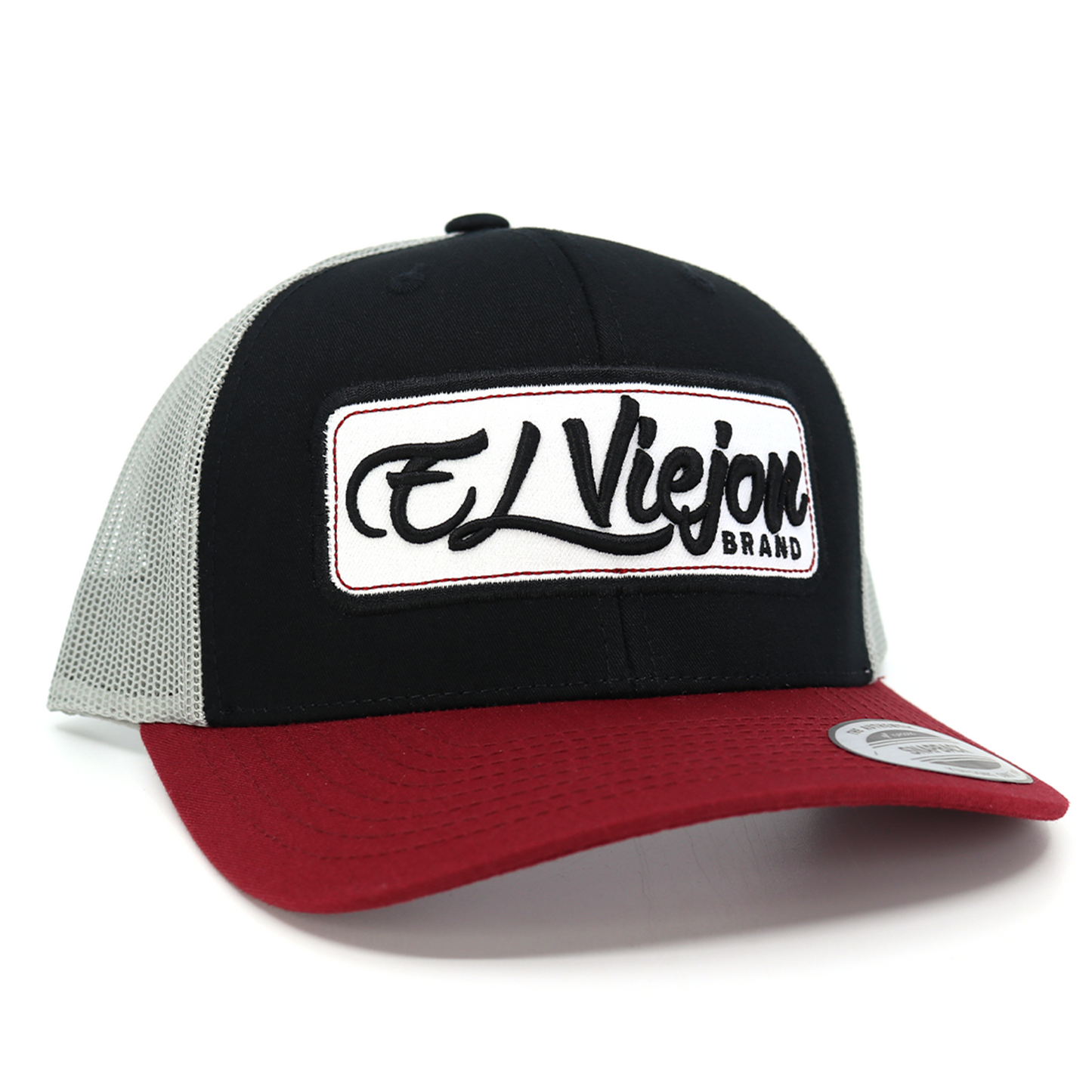 EVPatch Maroon/Black/Grey classic visor hat / gorra de visera clasica