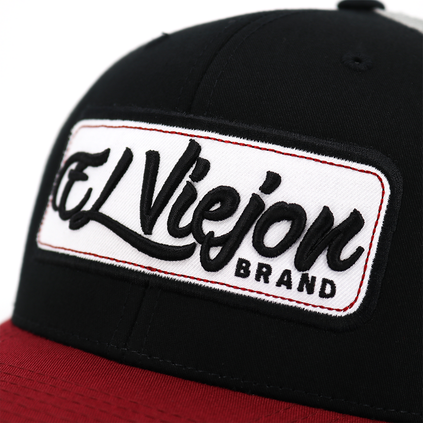 EVPatch Maroon/Black/Grey classic visor hat / gorra de visera clasica