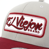 EVPatch Maroon/Silver/White Visera Clasica