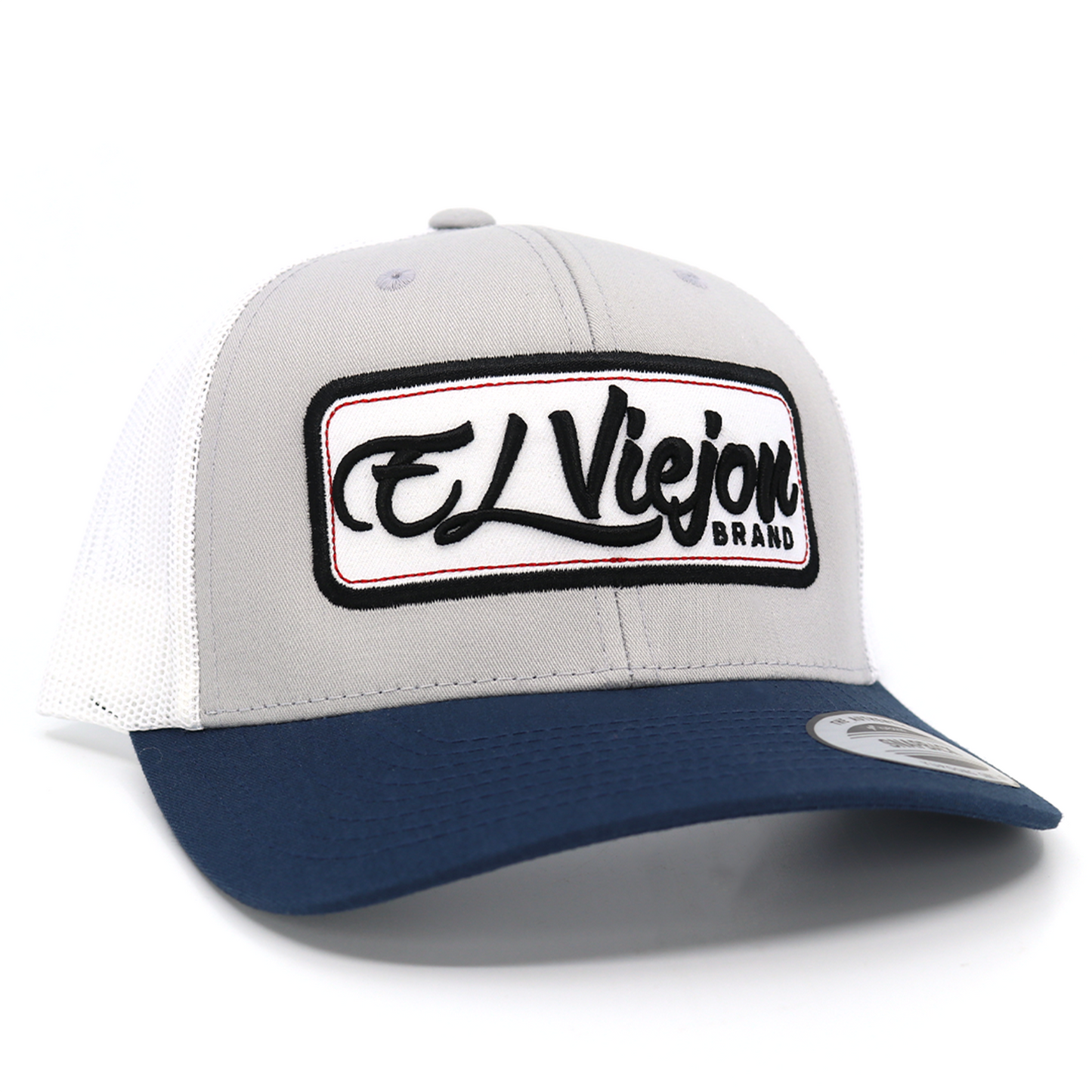 EVPatch Navy/Silver/White classic visor hat / gorra de visera clasica