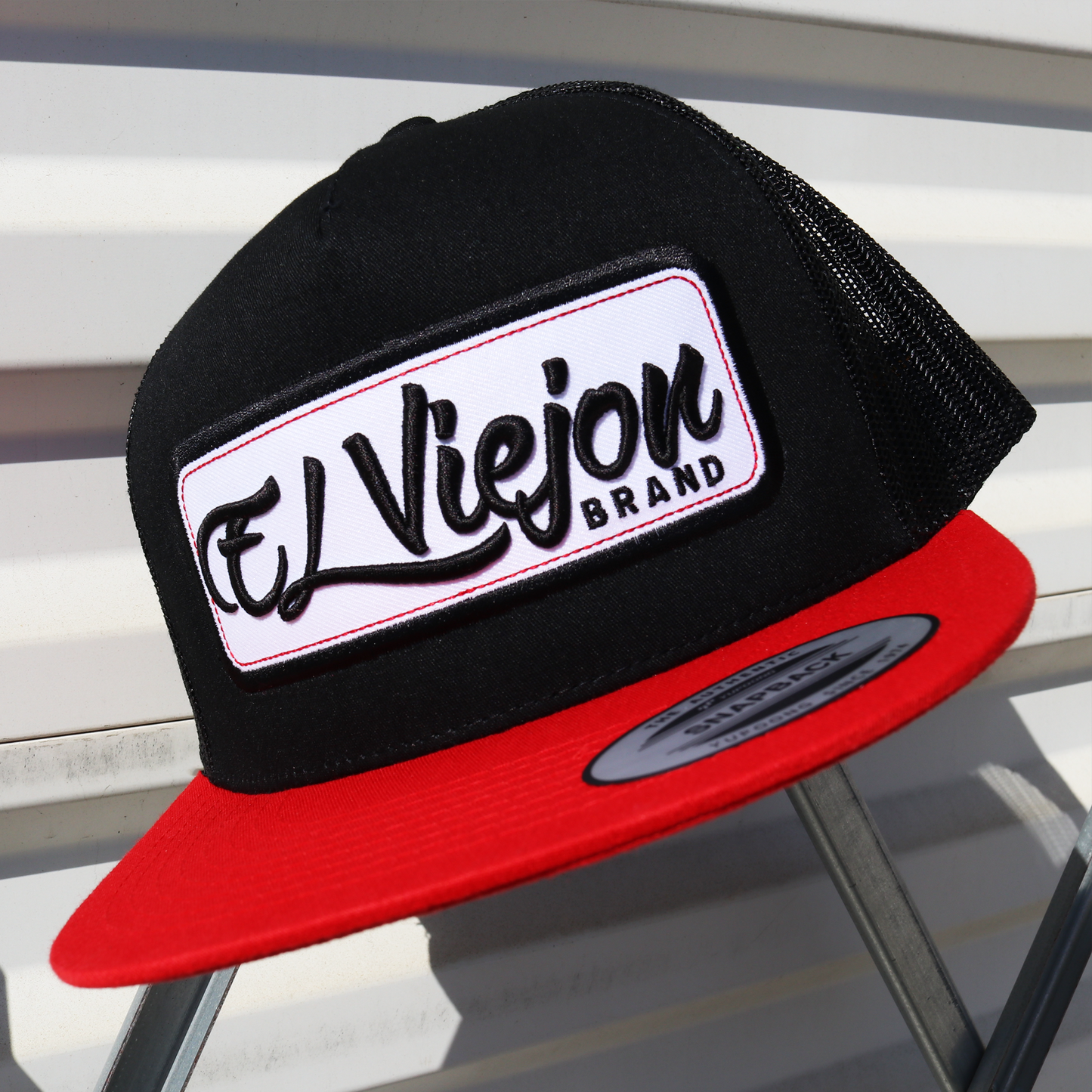 EVPatch Red/Black/Black flat visor hat / gorra de visera plana