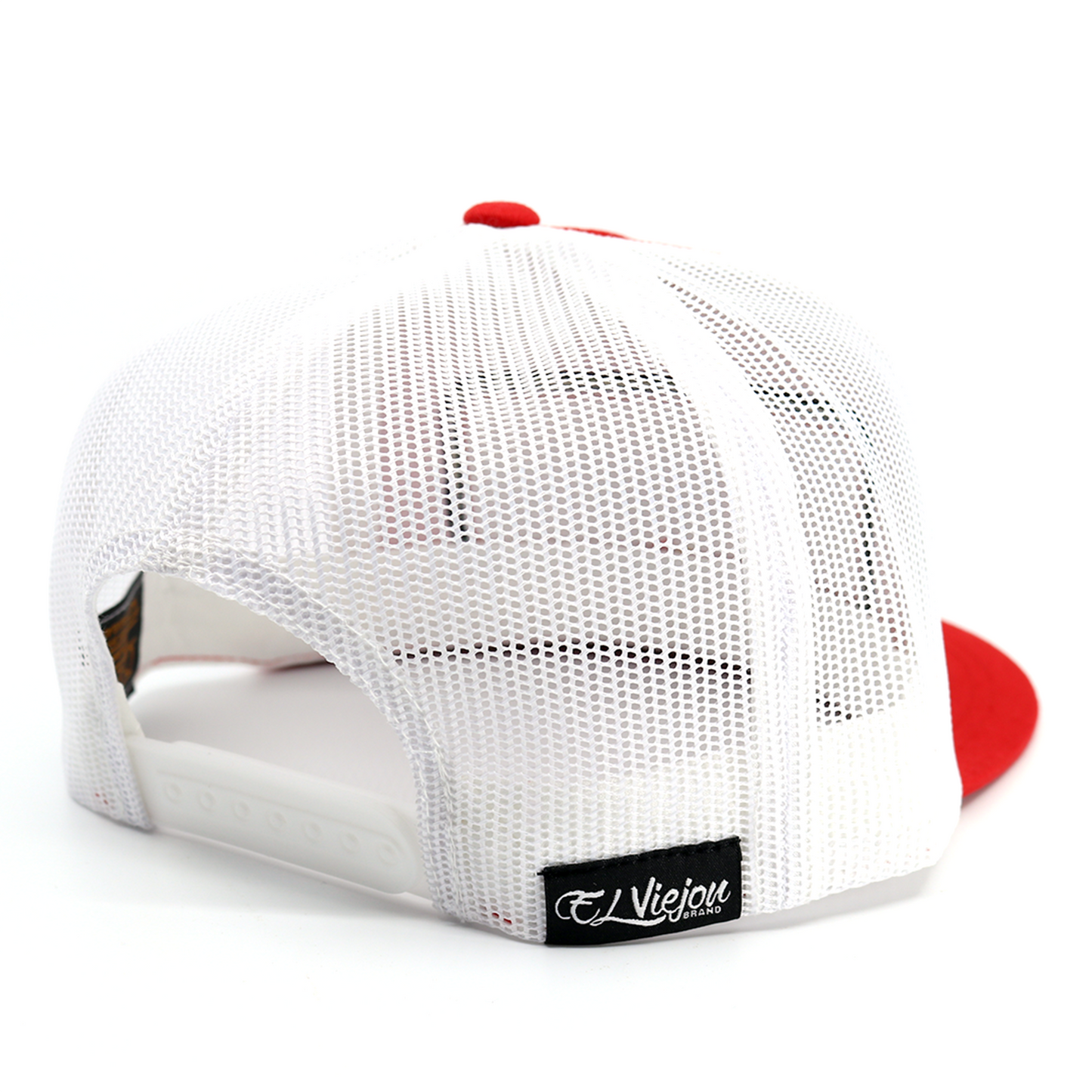 EVPatch Red/White flat visor hat / gorra de visera plana