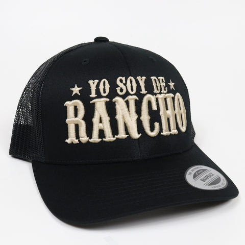 Yo Soy De Rancho Black Visera Clasica