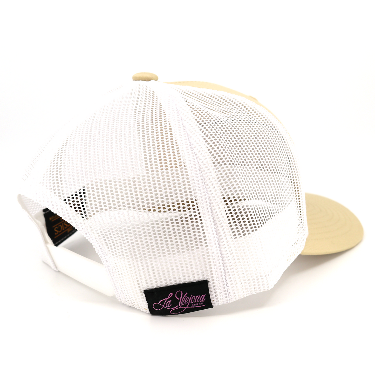 Rosas Sand/White classic visor hat / gorra de visera clasica