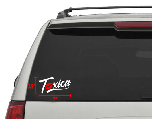 Toxica Sticker/Decal 7"x 3.5" (1 pc)