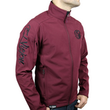 El Viejon Brand Jacket - MAROON - Front EVC LH / EVB Sleeve (Black Logo)