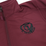 El Viejon Brand Jacket - MAROON - Front EVC LH / EVB Sleeve (Black Logo)
