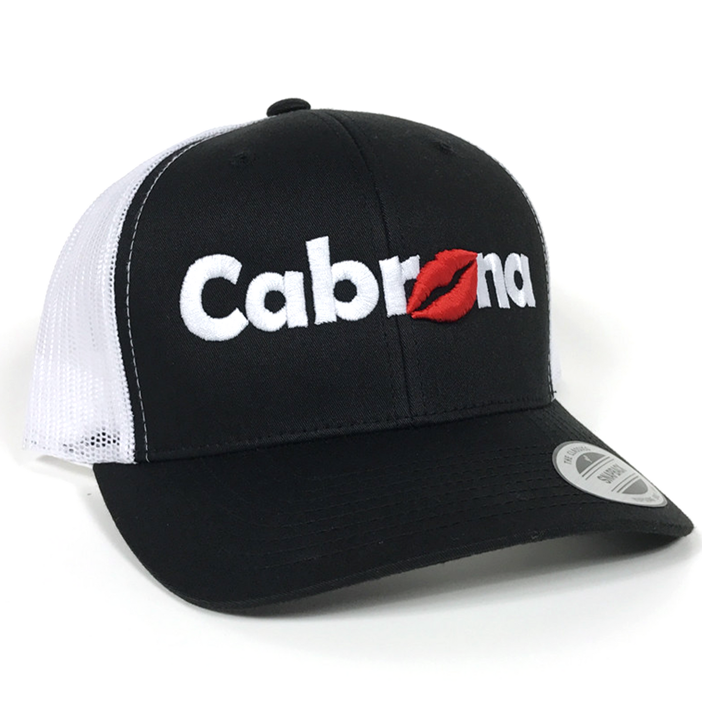 La Cabrona Black/white classic visor hat / gorra de visera clasica