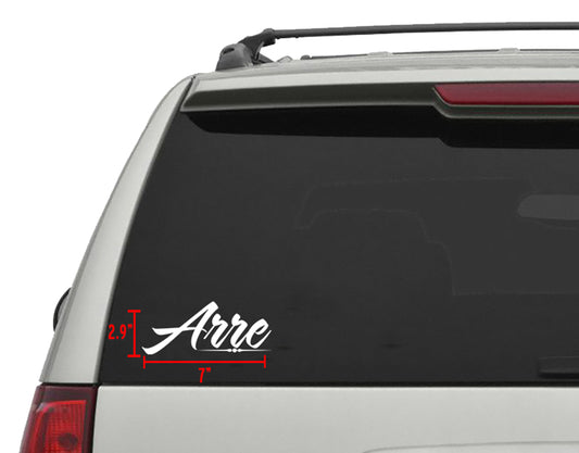 Arre Sticker/Decal 7"x 2.9" (2 pcs)