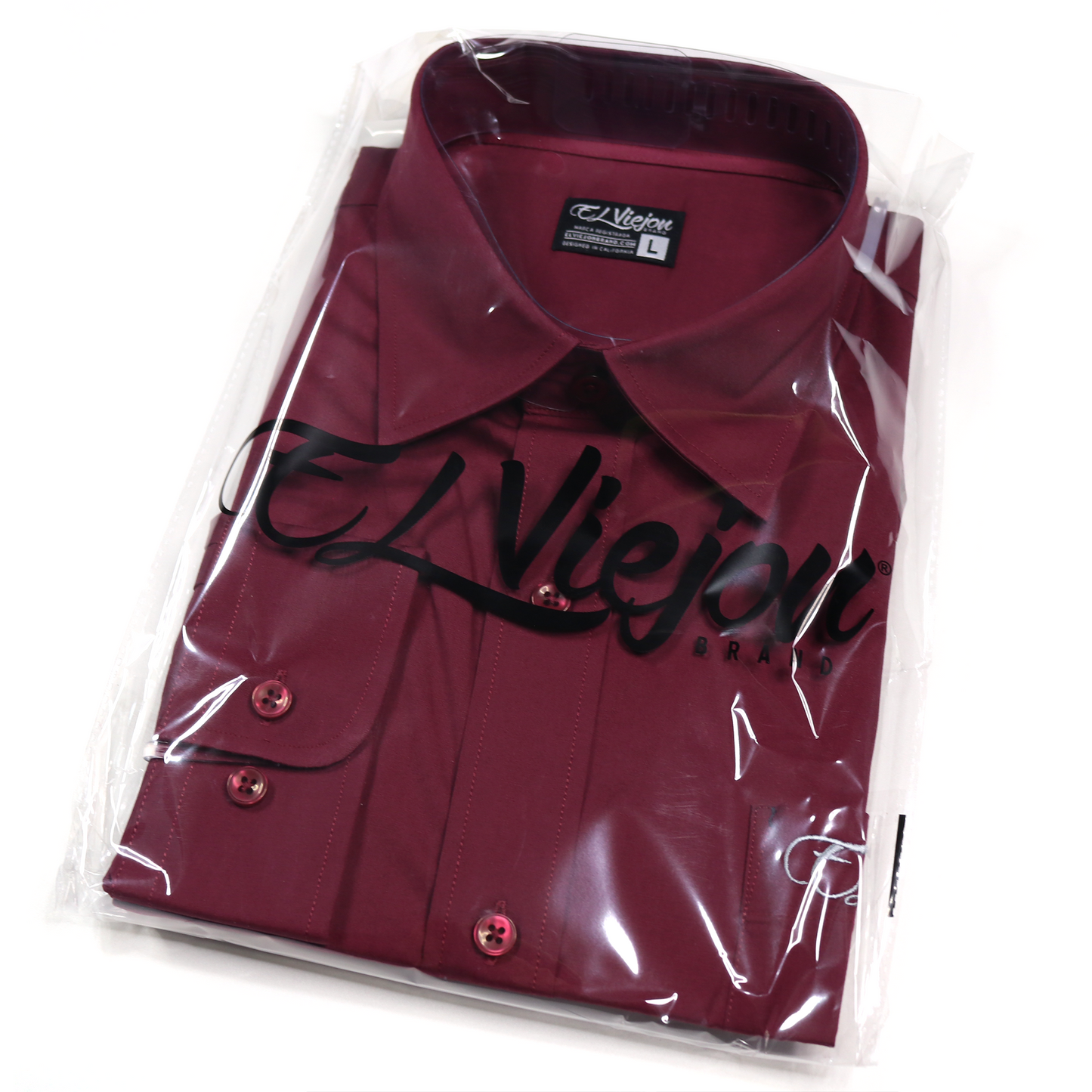 Dress Shirt / Camisa de Vestir - Sleeve Maroon