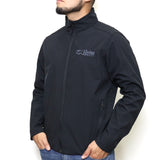 El Viejon Brand Jacket - BLACK - Front EVB LH / EVB Back (Dark Charcoal Logo)