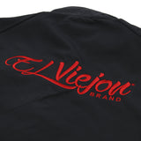 El Viejon Brand Jacket - BLACK - Front EVB LH / EVB Back (Maroon Logo)
