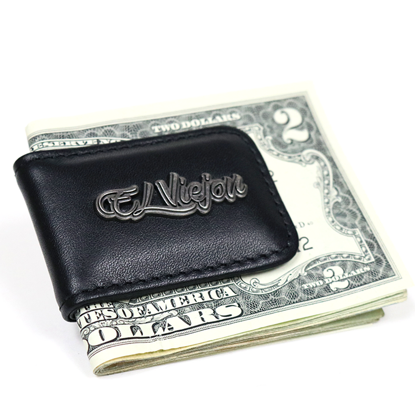 El Viejon Brand Leather (Piel) Money Clip