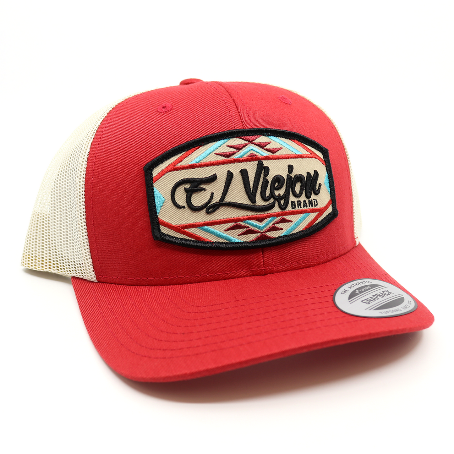 Navajo Red/Tan classic visor hat / gorra de visera clasica