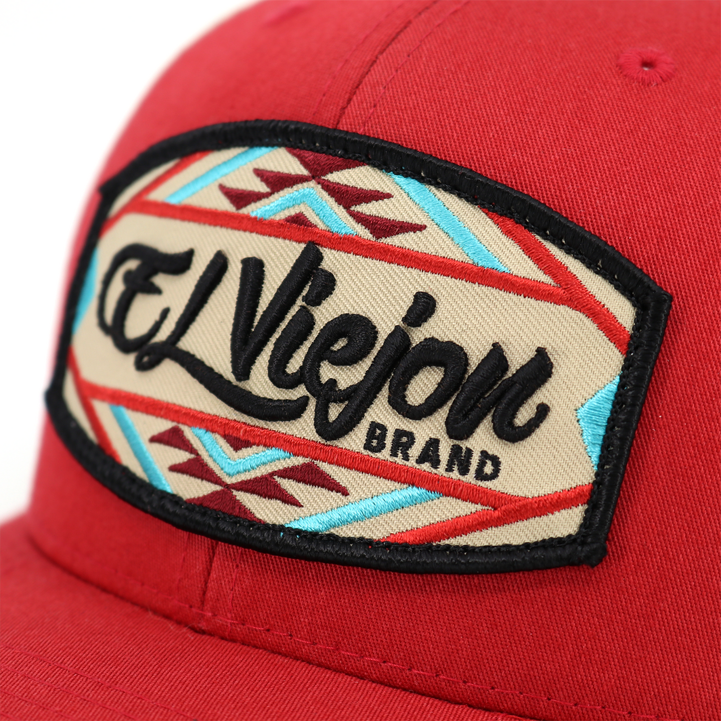 Navajo Red/Tan classic visor hat / gorra de visera clasica