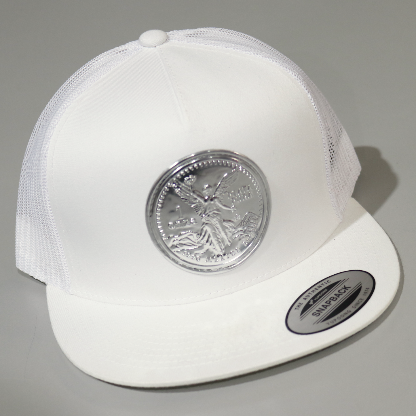 Plata Pura White flat visor hat / gorra de visera plana