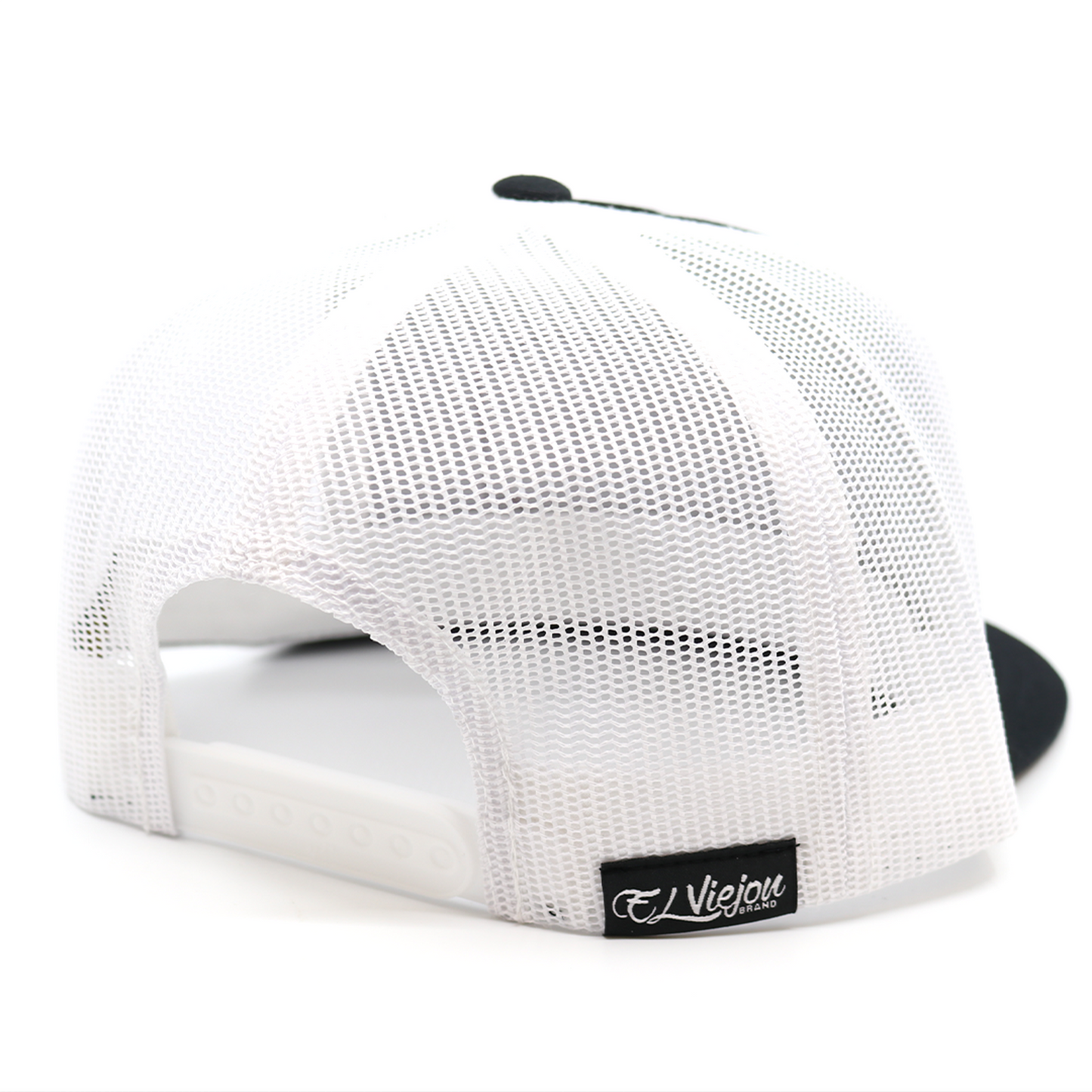 Retro Black/White flat visor hat / gorra de visera plana