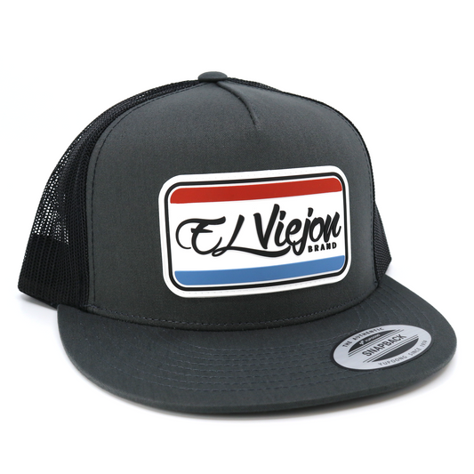 Tracks Charcoal/Black flat visor hat / gorra de visera plana