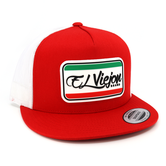 Tracks Red/White flat visor hat / gorra de visera plana